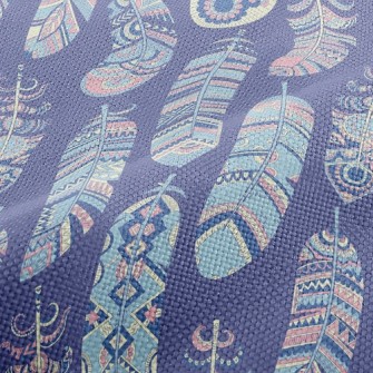 Ethnic Hippie Feather Performance Linen