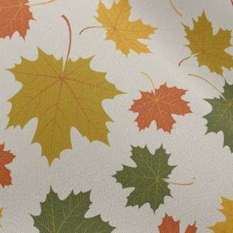 Falling Maple Leaves In Autumn Chiffon