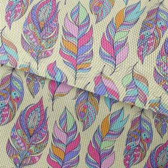 Beautiful Pattern Feathers Waterproof Oxford