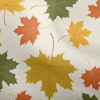 Falling Maple Leaves In Autumn Dobby