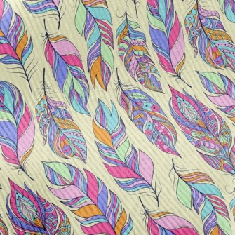 Beautiful Pattern Feathers Standard Corduroy