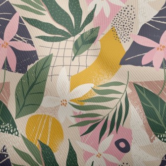 Collage Flowers Leaves Dobby