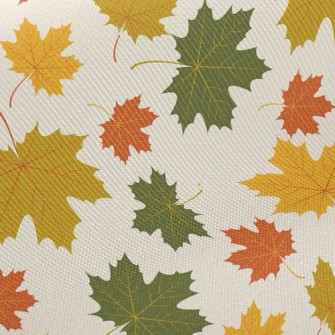 Falling Maple Leaves In Autumn Twill
