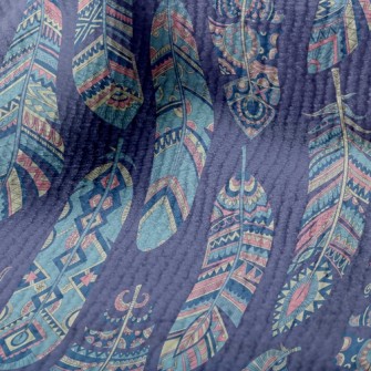Ethnic Hippie Feather Terry