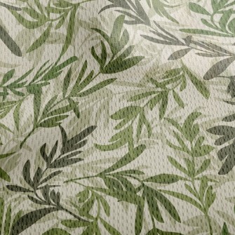 Lush Green Leaves Athletic Mesh Flat Back