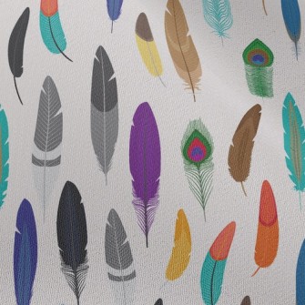 Various Feathers Chiffon