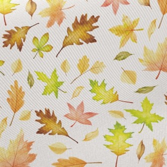 Elegant Autumn Leaves Twill