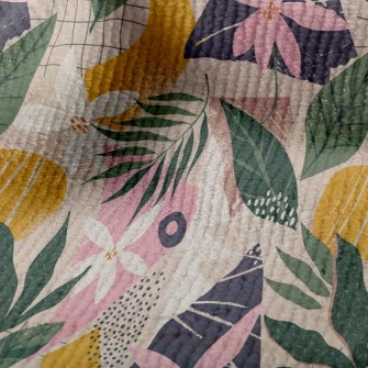 Collage Flowers Leaves Terry