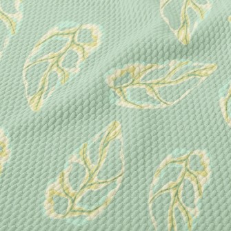 Monstera Leaves Birdseye Piqué