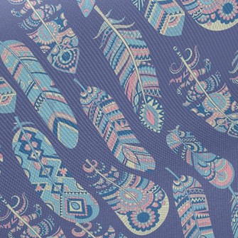 Ethnic Hippie Feather Twill
