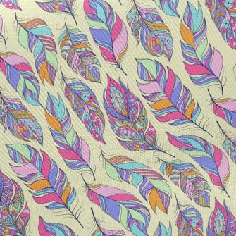 Beautiful Pattern Feathers Twill