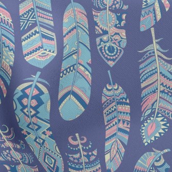 Ethnic Hippie Feather Stretch Ponte
