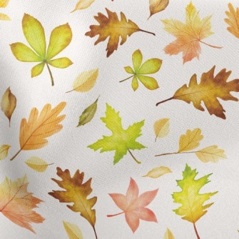 Elegant Autumn Leaves Stretch Ponte