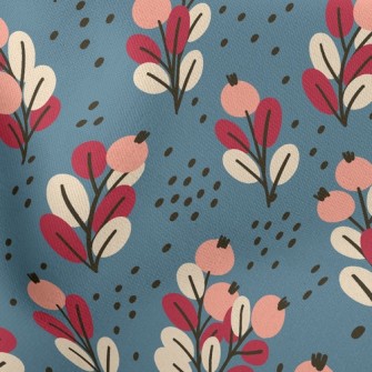Small Orange Flowers Stretch Ponte