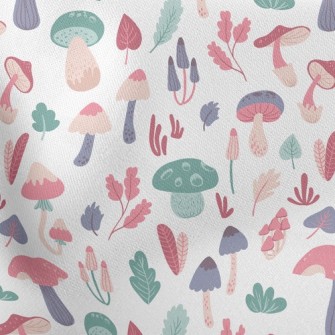 Playful Mushrooms With Leaves Stretch Ponte