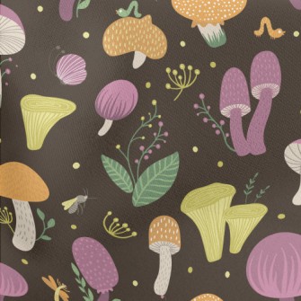 Butterfly Bug Mushroom Stretch Ponte