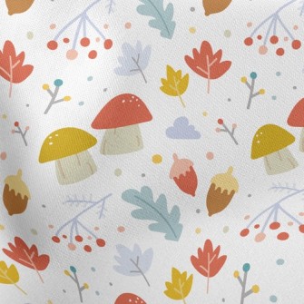Cartoon Hazelnut Mushroom Stretch Ponte