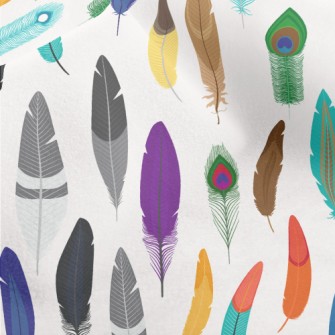 Various Feathers Micro Fleece