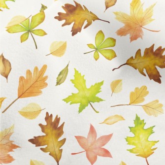 Elegant Autumn Leaves Micro Fleece