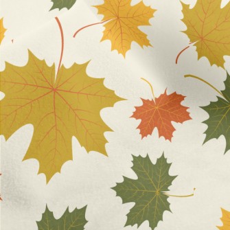 Falling Maple Leaves In Autumn Micro Fleece