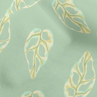 Monstera Leaves Micro Fleece