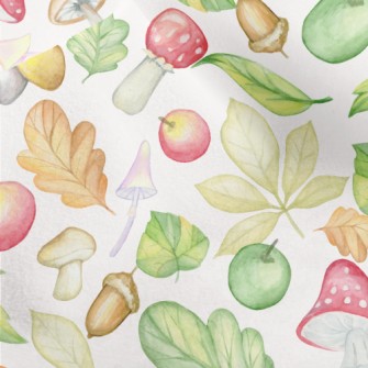 Rich Fruits And Vegetables In  Micro Fleece