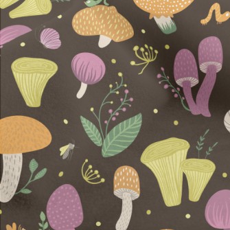 Butterfly Bug Mushroom Micro Fleece