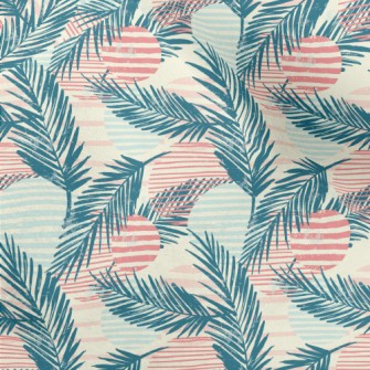 Palm Tree Lines Micro Fleece