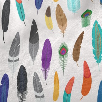 Various Feathers Minky