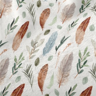 Bohemian Feather Minky