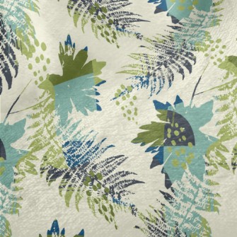 Artistic Splash Leaves Minky