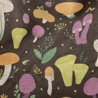 Butterfly Bug Mushroom Minky