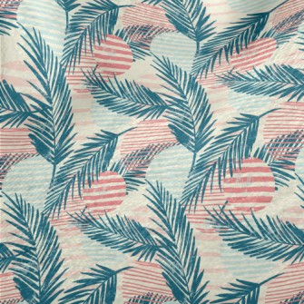 Palm Tree Lines Minky