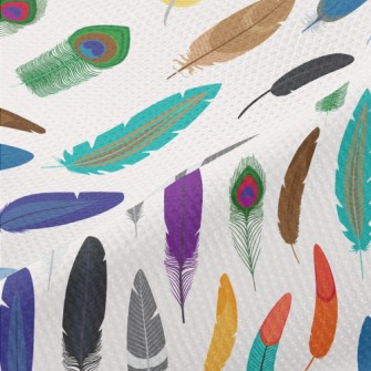Various Feathers Piqué