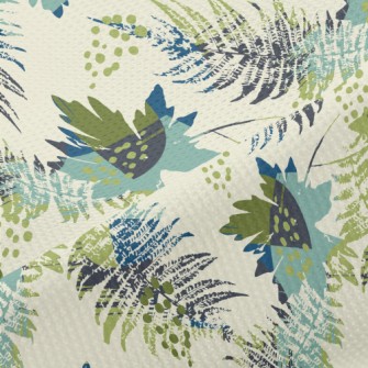 Artistic Splash Leaves Piqué