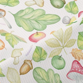 Rich Fruits And Vegetables In  Piqué