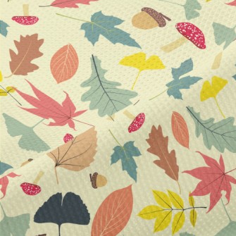 Autumn Fruit Leaves Piqué