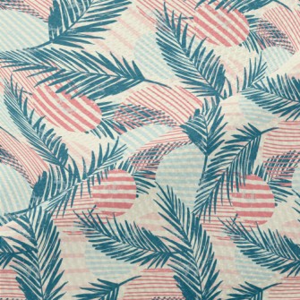 Palm Tree Lines Piqué