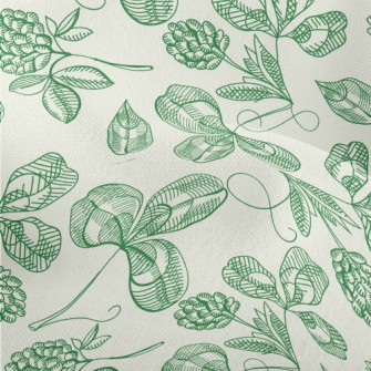 Jumping Flowers Berries Lightweight Performance Linen