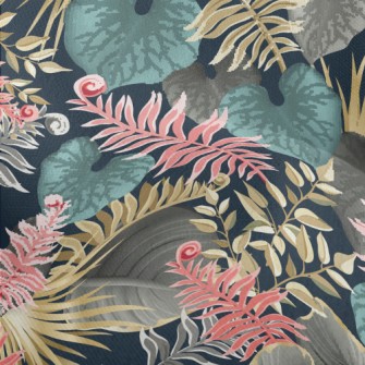 Tropical Psychedelic Plants Lightweight Performance Linen