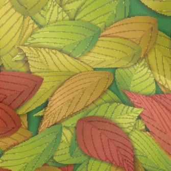 Autumn Leaves Lightweight Performance Linen