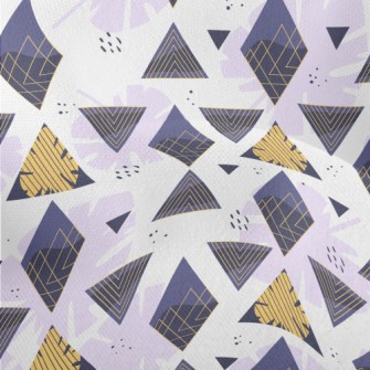 Leaves And Triangles Lightweight Performance Linen