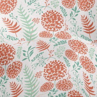 Hydrangea Leaves Lightweight Performance Linen