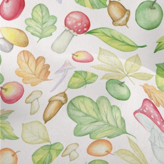 Rich Fruits And Vegetables In  Lightweight Performance Linen
