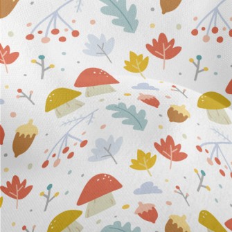 Cartoon Hazelnut Mushroom Lightweight Performance Linen