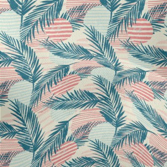 Palm Tree Lines Lightweight Performance Linen