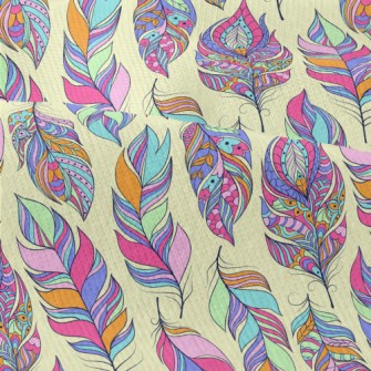 Beautiful Pattern Feathers Modern Jersey