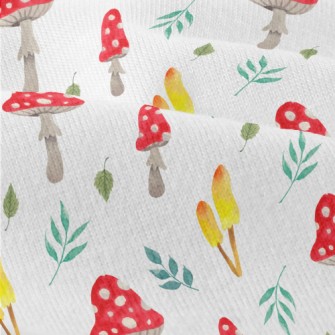 Mushrooms And Leaves Modern Jersey