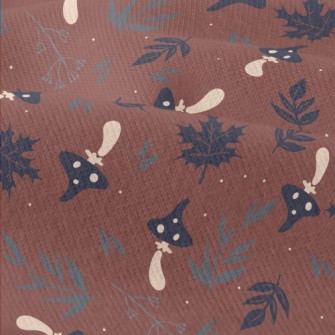 Mushrooms And Fallen Leaves Modern Jersey