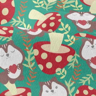 Squirrels Love Mushrooms Modern Jersey